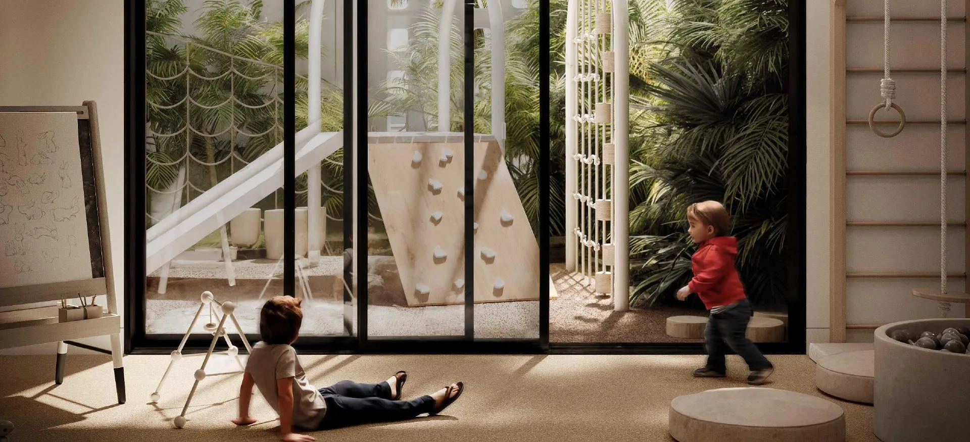 Kids’ playroom (illustrative render)