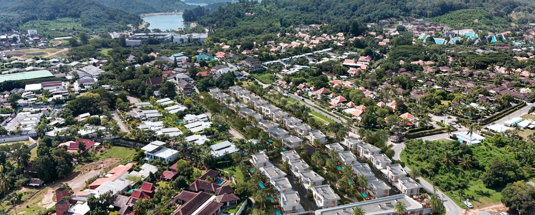 Masterplan of Sunny Moon Village within its Nai Harn setting (illustrative)